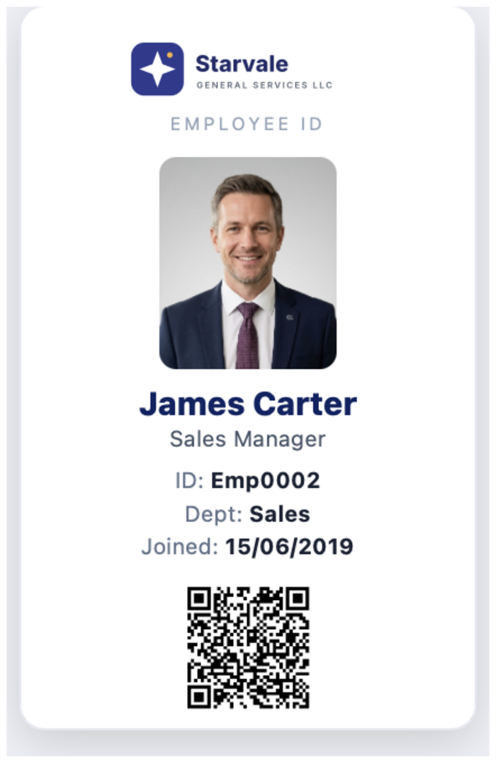 James Carter — Employee ID